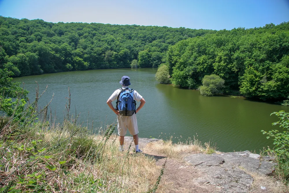 randonnée dans la forêt de Mervent